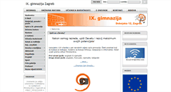 Desktop Screenshot of gimnazija-deveta-zg.skole.hr