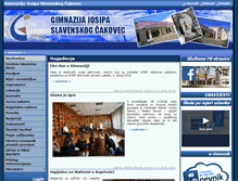 Tablet Screenshot of gimnazija-cakovec.skole.hr