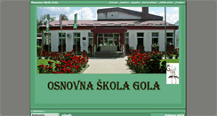 Desktop Screenshot of os-gola.skole.hr