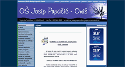 Desktop Screenshot of os-jpupacic-omis.skole.hr