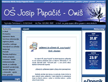 Tablet Screenshot of os-jpupacic-omis.skole.hr