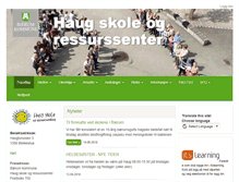 Tablet Screenshot of haug.skole.no