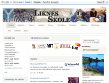 Tablet Screenshot of liknes.skole.no