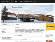 Tablet Screenshot of komsa.skole.no