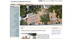 Desktop Screenshot of gimnazija-jbarakovica-zd.skole.hr