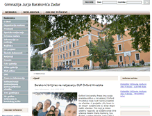 Tablet Screenshot of gimnazija-jbarakovica-zd.skole.hr