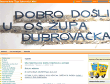 Tablet Screenshot of os-zupa-dubrovacka.skole.hr