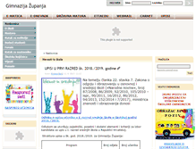 Tablet Screenshot of gimnazija-zupanja.skole.hr